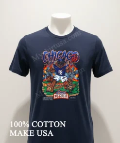 Chicago Planet Euphoria Bear 18 Monster Football Player funny america t-shirts