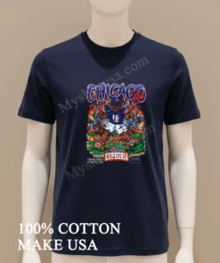 Chicago Planet Euphoria Bear 18 Monster Football Player funny america t-shirts