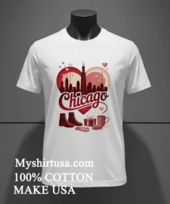 Chicago Valentine Love The Windy City Shirt