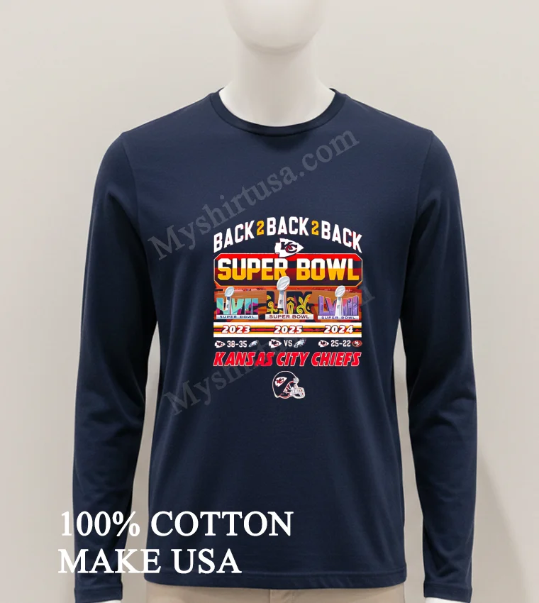 Chiefs Back 2 Back 2 Back Super Bowl Lix funny america t-shirts - hoodie-shirt Chiefs Back 2 Back 2 Back Super Bowl Lix Shirt Hoodie Shirt
