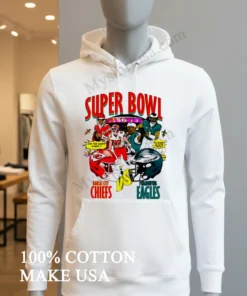 Chiefs Vs Eagles Super Bowl Can The Chiefs 3 Peat Graphic funny america t-shirts