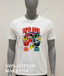 Chiefs Vs Eagles Super Bowl Can The Chiefs 3 Peat Graphic funny america t-shirts