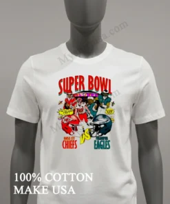 Chiefs Vs Eagles Super Bowl Can The Chiefs 3 Peat Graphic funny america t-shirts