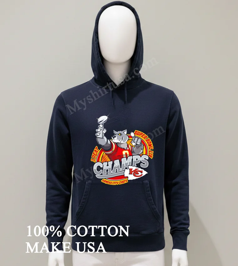 Chiefs Vs Eagles Super Bowl Lix 3 Peat Mascot Glory Shirt Balck Shirt