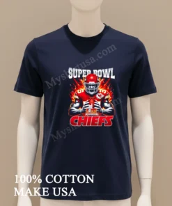 Chiefs Vs. Eagles Super Bowl Lix Burning Warrior Scream Chiefs funny america t-shirts