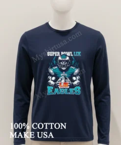 Chiefs Vs. Eagles Super Bowl Lix Burning Warrior Scream Eagles funny america t-shirts