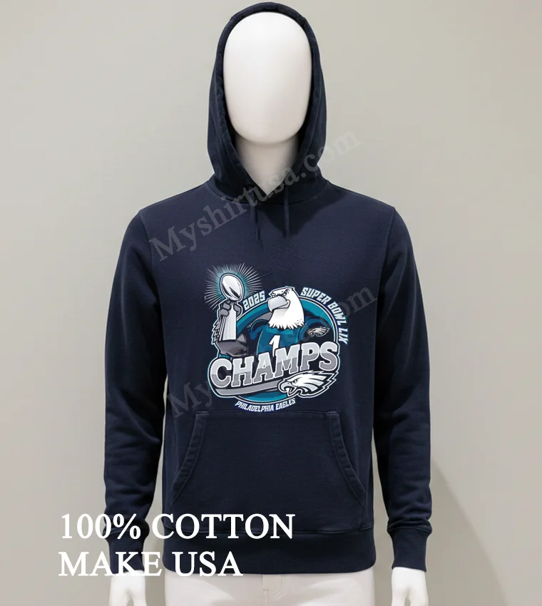 Chiefs Vs. Eagles Super Bowl Lix Eagles Mascot Glory funny america t-shirts - balck-shirt Chiefs Vs Eagles Super Bowl Lix Eagles Mascot Glory Shirt Balck Shirt