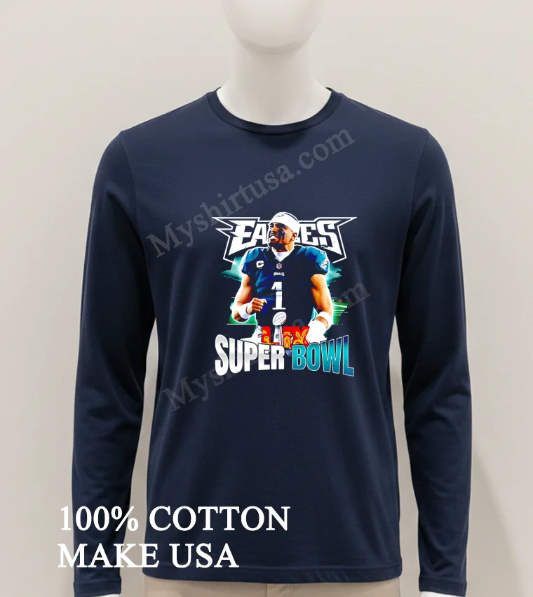 Chiefs Vs Eagles Super Bowl Lix Jalen Hurts Shirt Hoodie Shirt