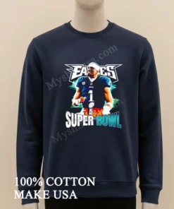 Chiefs Vs. Eagles Super Bowl Lix Jalen Hurts funny america t-shirts