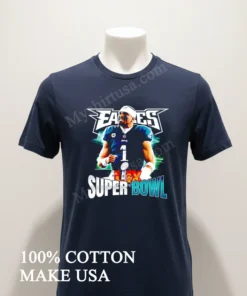 Chiefs Vs. Eagles Super Bowl Lix Jalen Hurts funny america t-shirts
