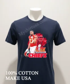 Chiefs Vs. Eagles Super Bowl Lix Travis Kelce funny america t-shirts