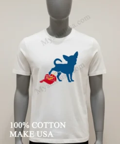 Chihuahua Peeing On Red Make America Great Again Hat funny america t-shirts