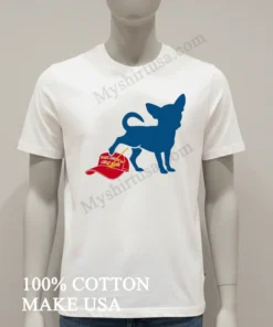 Chihuahua Peeing On Red Make America Great Again Hat funny america t-shirts