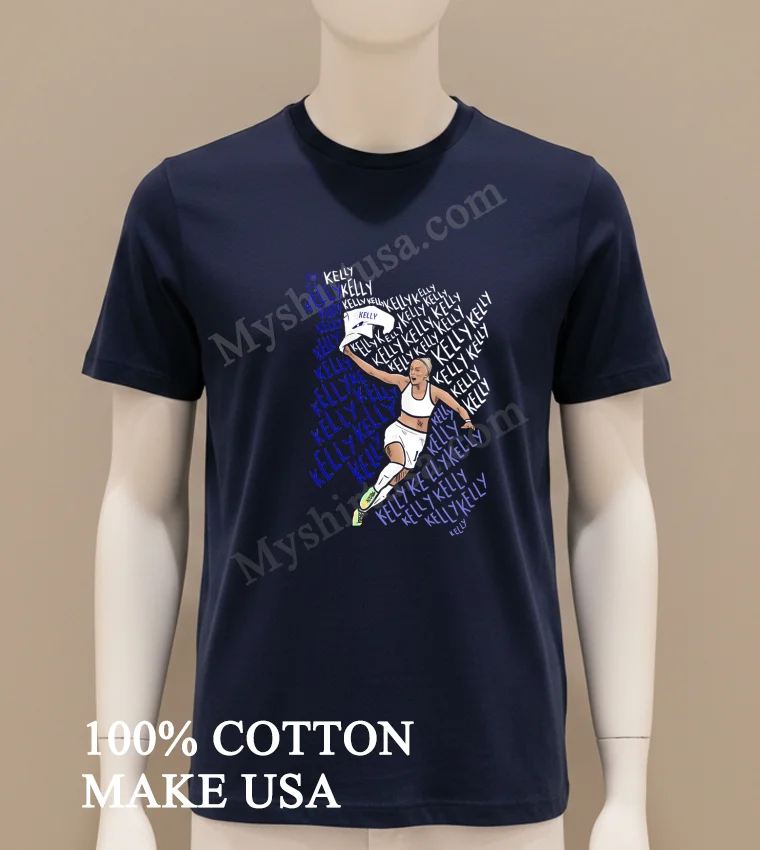 Chloe Kelly Footballer Celebration funny america t-shirts - navy-shirt Chloe Kelly Footballer Celebration Shirt Navy Shirt