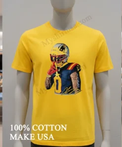 Christian Gonzalez New England Patriots Number Zero Quiet Shh Gesture Helmet Tattoo Graphic Shirt