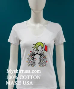 Christmas Nurse Lung Christmas Lights 2025 Shirt White T Shirt