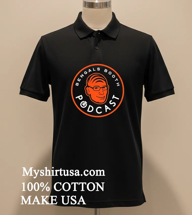 Cincinnati Bengals Booth Podcast Shirt Balck Shirt 2