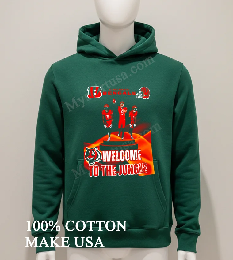 Cincinnati Bengals Welcome To The Jungle new t-shirt - hoodie-shirt Cincinnati Bengals Welcome To The Jungle Shirt Hoodie Shirt