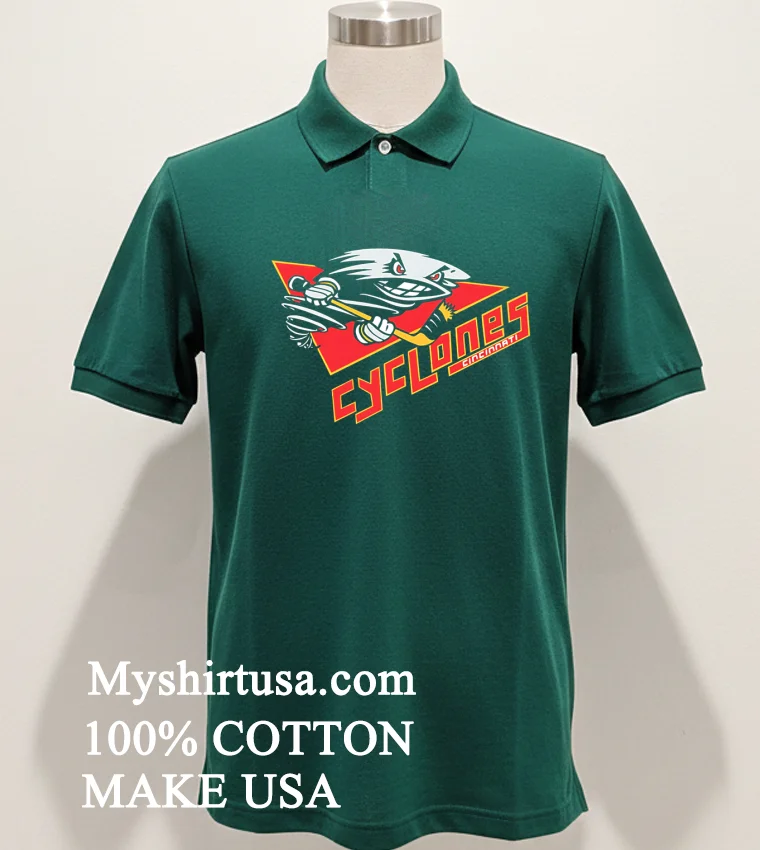 Cincinnati Cyclones Logo Style Shirt Green Shirt