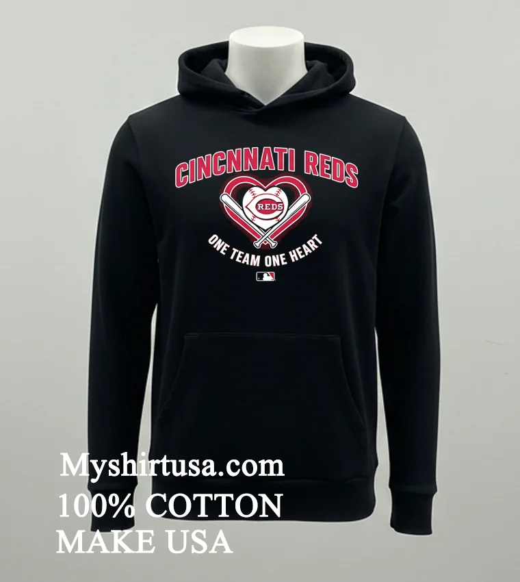 Cincinnati Reds One Team One Heart Mlb Shirt Balck Shirt