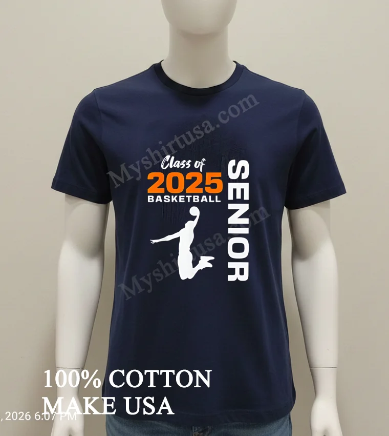 Class Of 2025 Basketball Senior funny america t-shirts - navy-shirt Class Of 2025 Basketball Senior Shirt Navy Shirt 1