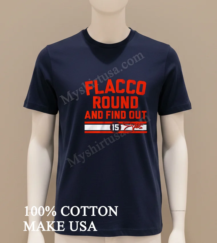 Cleveland Browns Joe Flacco Round And Find Out 15 Shirt Navy Shirt