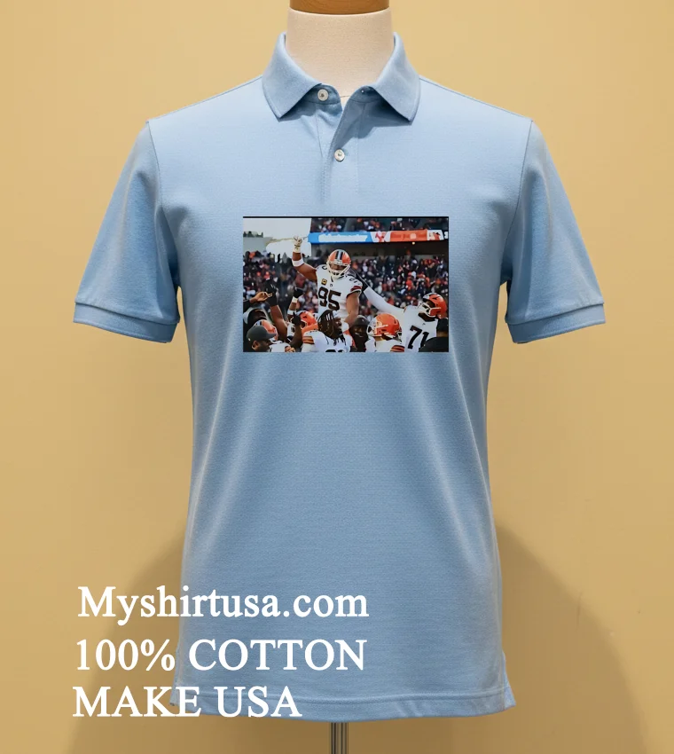 Cleveland Browns Myles Garrett Breaks Nfl Sack Record Shirt Blue Shirt