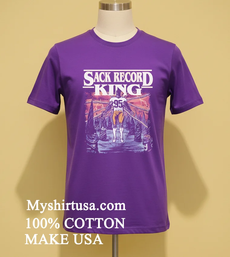 Cleveland Browns Myles Garrett Sack Record King Shirt Purple Shirt