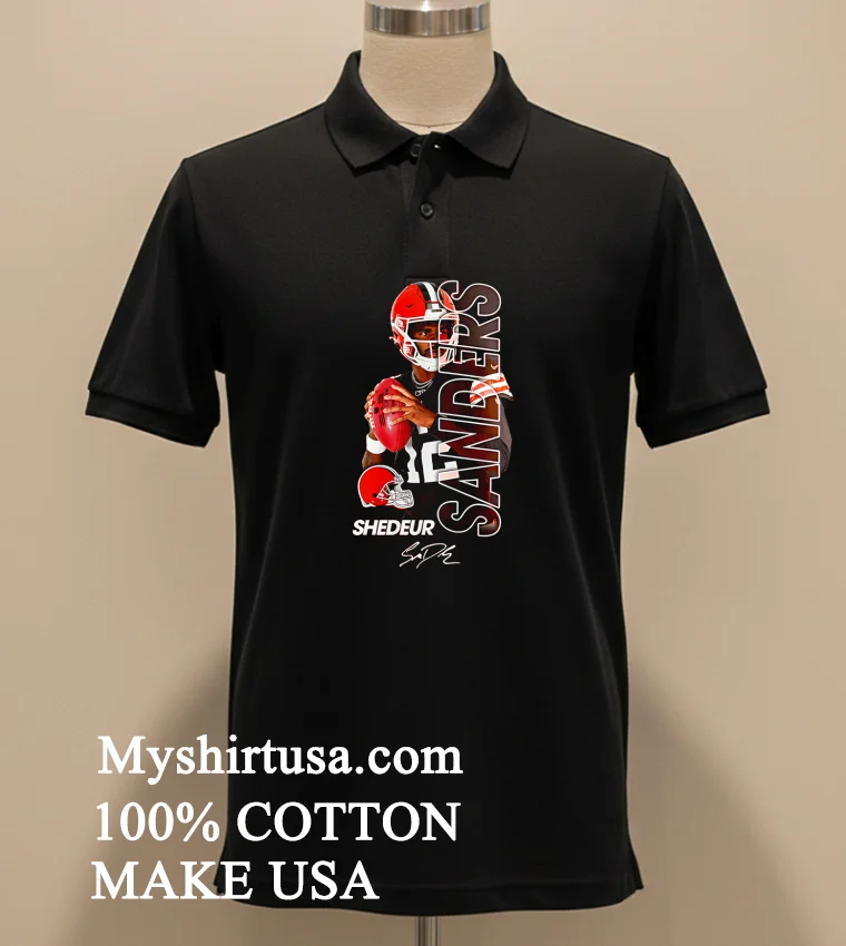 Cleveland Browns Shedeur Sanders Signature Baseball new t-shirt - balck-shirt Cleveland Browns Shedeur Sanders Signature Baseball Shirt Balck Shirt