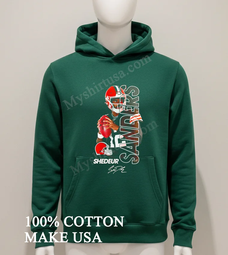 Cleveland Browns Shedeur Sanders Signature Baseball Shirt Hoodie Shirt