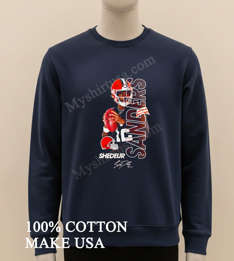 Cleveland Browns Shedeur Sanders Signature Baseball new t-shirt - long sleve shirt Cleveland Browns Shedeur Sanders Signature Baseball Shirt Long Sleve Shirt