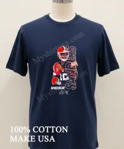 Cleveland Browns Shedeur Sanders Signature Baseball new t-shirt