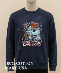 Cleveland Football Perfect Timing The Land Retro new t-shirt