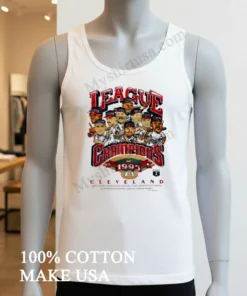 Cleveland Indians 1995 League Champion Caricature Vintage funny america t-shirts
