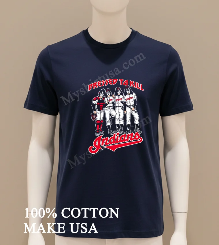 Cleveland Indians Dressed To Kill Shirt Navy Shirt