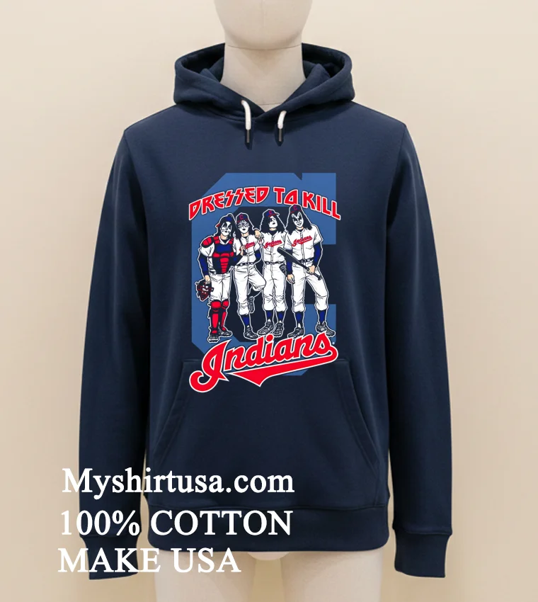 Cleveland Indians X Dressed To Kill Shirt - navy-shirt Cleveland Indians X Dressed To Kill Shirt Navy Shirt 1