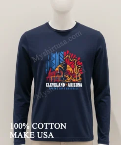 Cleveland To Arizona Spring Into Baseball Pitcher Desert funny america t-shirts