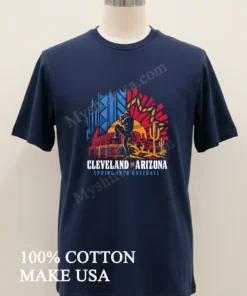 Cleveland To Arizona Spring Into Baseball Pitcher Desert funny america t-shirts