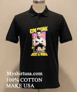 Cm Punk Best In The World Wrestling Graphic funny america t-shirts