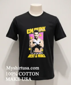 Cm Punk Best In The World Wrestling Graphic funny america t-shirts