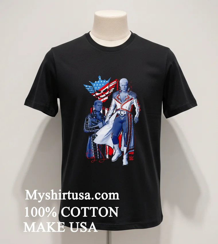 Cody Rhodes American Nightmare Wwe Logo Wrestling Star Shirt Balck Shirt