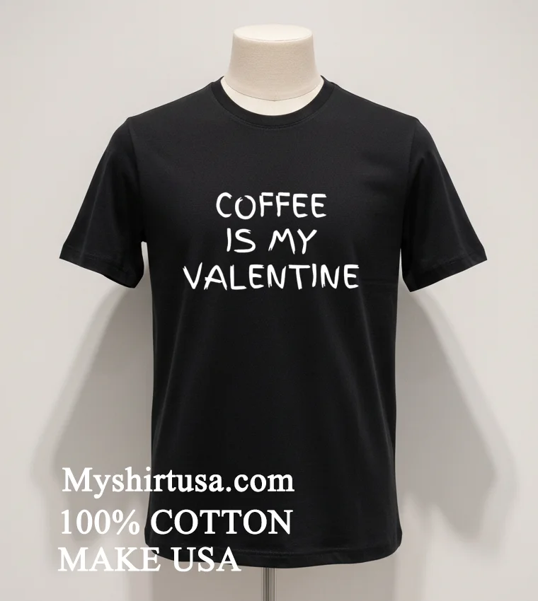 Coffee Is My Valentine Shirt - balck-shirt Coffee Is My Valentine Shirt Balck Shirt
