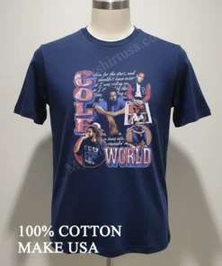 Cole World J Cole Lyric Collage Portrait funny america t-shirts