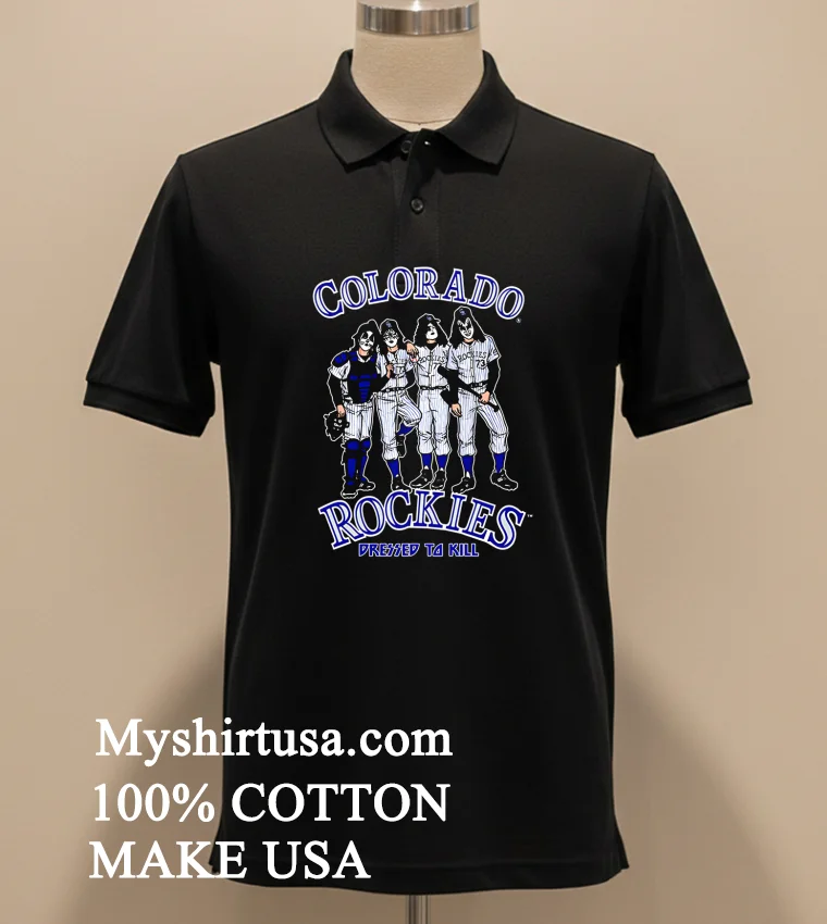 Colorado Rockies Dressed To Kill new t-shirt - balck-shirt Colorado Rockies Dressed To Kill Shirt Balck Shirt