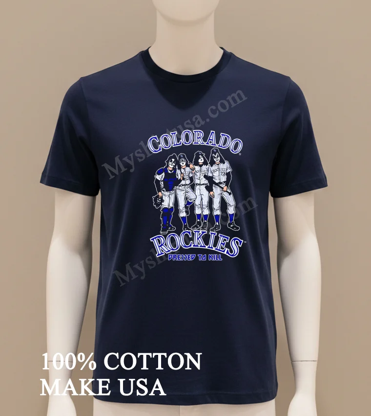 Colorado Rockies Dressed To Kill new t-shirt - navy-shirt Colorado Rockies Dressed To Kill Shirt Navy Shirt