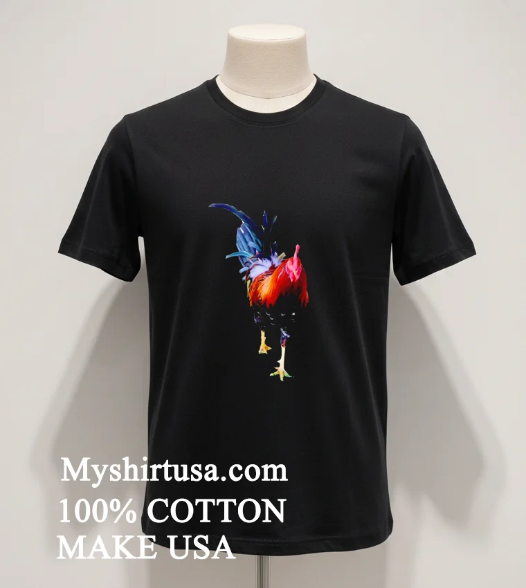 Colorful Rooster Classic T Shirt - balck-shirt Colorful Rooster Classic T Shirt Balck Shirt