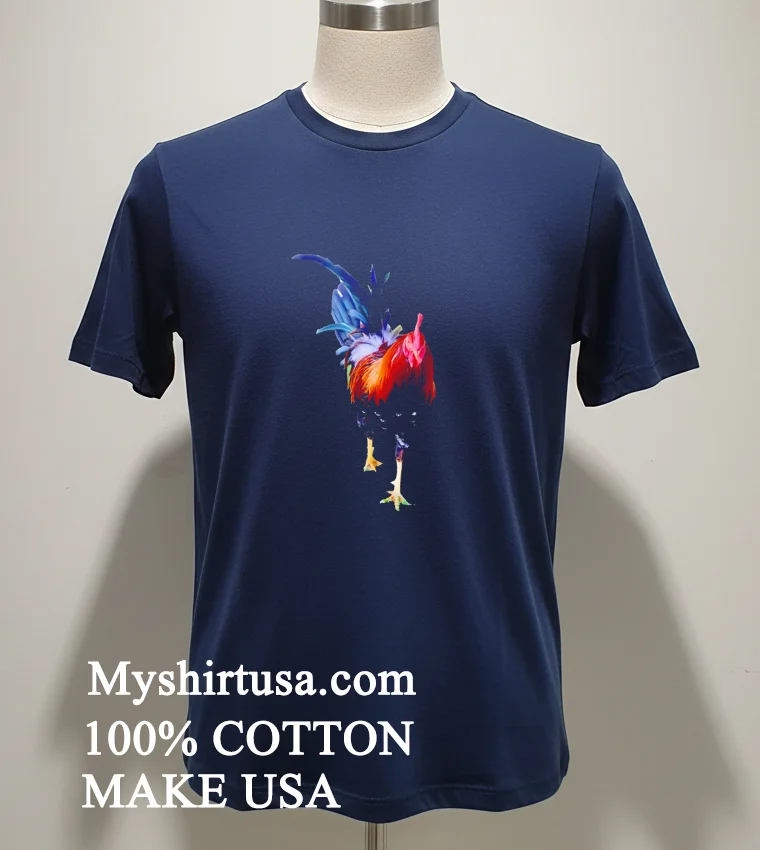 Colorful Rooster Classic T Shirt Navy Shirt