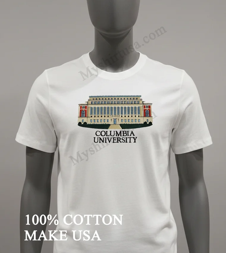 Columbia University Low Memorial Library Building Graphic Shirt White T Shirt 2