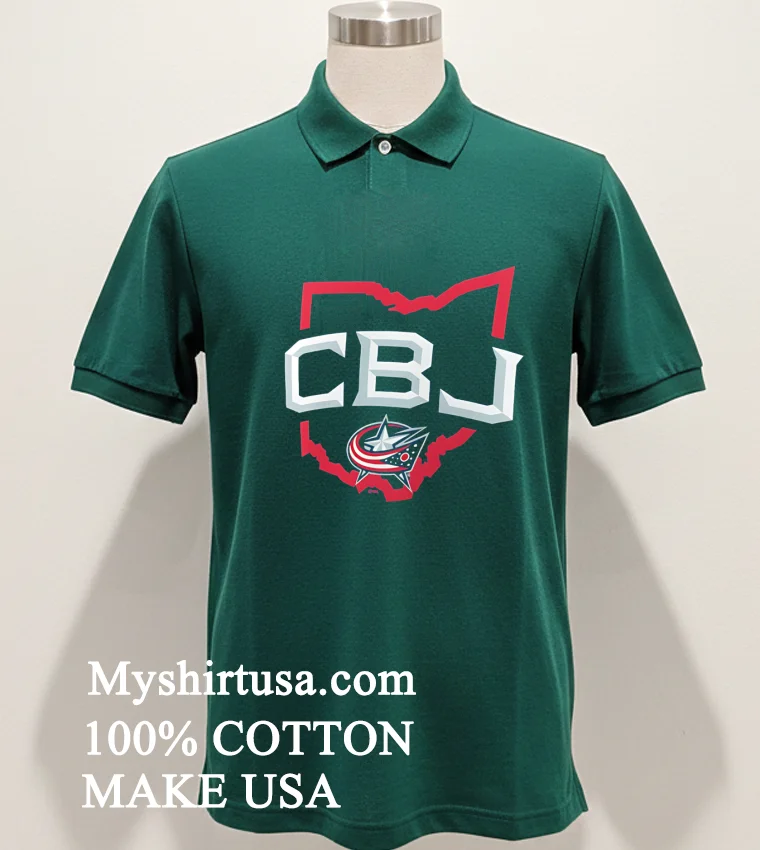 Columbus Blue Jackets Represent Map Logo Shirt - green-shirt Columbus Blue Jackets Represent Map Logo Shirt Green Shirt