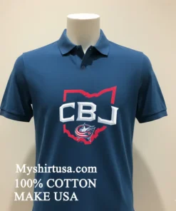 Columbus Blue Jackets Represent Map Logo Shirt